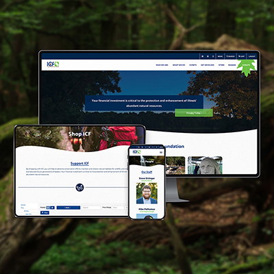 illinois conservation foundation responsive web design display